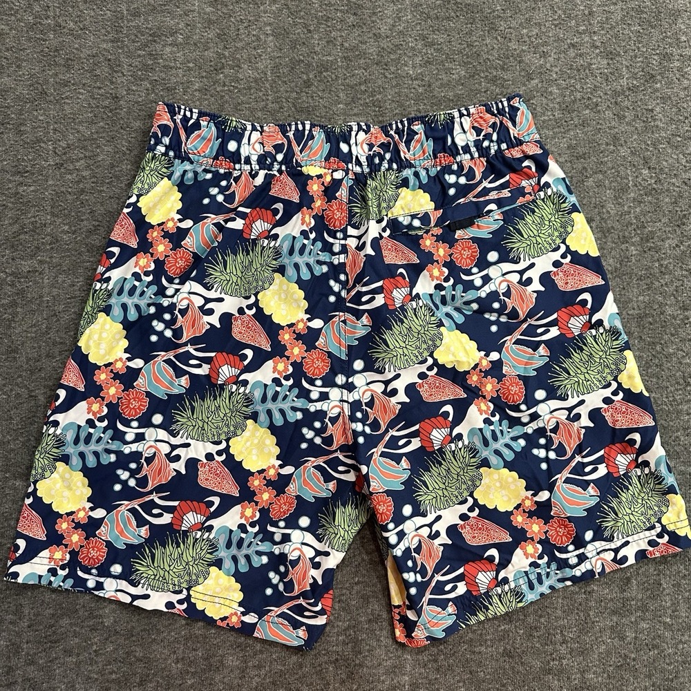 Nautica Coral Reef Tropical Swim Trunks Men's Medium Fish Print Mesh Lined - Picture 5 of 5